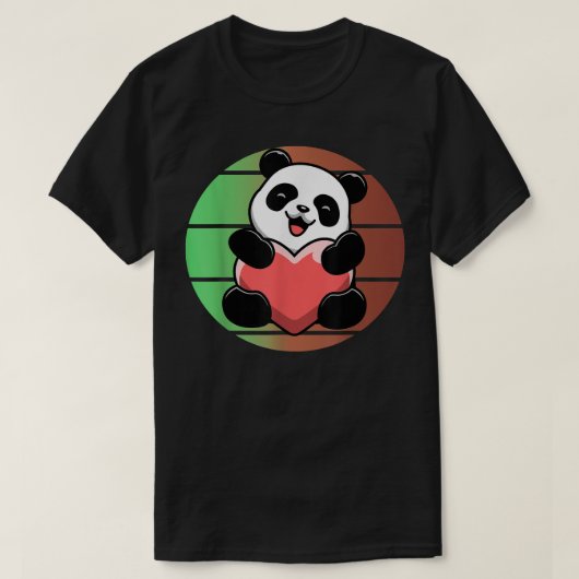 Lovely Panda Beer Sunset T-shirt (Design voorkant)