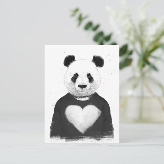 Lovely panda briefkaart (Staand voorkant)
