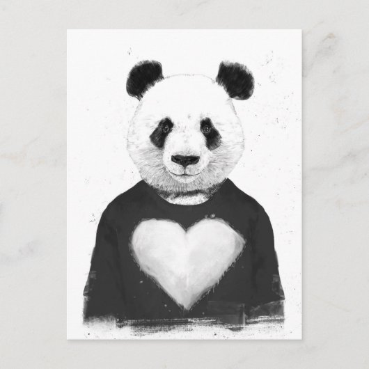 Lovely panda briefkaart (Voorkant)