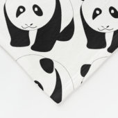 Lovely panda fleece deken (Hoek)