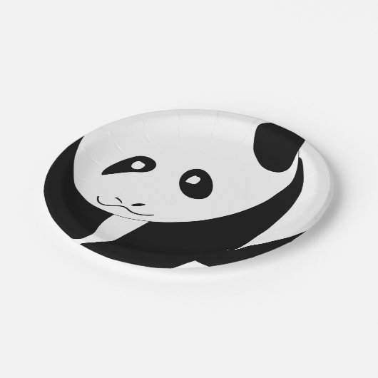 Lovely panda papieren bordje (Gekanteld)