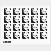 Lovely Panda Vierkante Sticker (Vel)