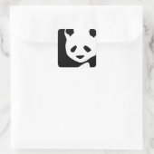 Lovely Panda Vierkante Sticker (Tas)