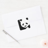 Lovely Panda Vierkante Sticker (Envelop)
