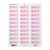 Lovely Pansy atomizer Birthday Party Etiket (Full Sheet)