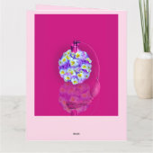 Lovely Pansy atomizer Birthday Party Kaart (Achterkant)