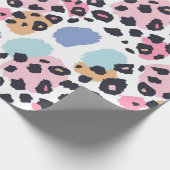 Lovely Pastel Leopard Spots Cadeaupapier (Hoek)