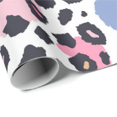 Lovely Pastel Leopard Spots Cadeaupapier (Rol Hoek)