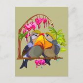 Lovely Pekin Robin Bird Pair Briefkaart (Voorkant)