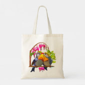 Lovely Pekin Robin Bird Pair Tote Bag (Achterkant)