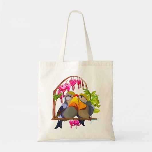 Lovely Pekin Robin Bird Pair Tote Bag (Voorkant)