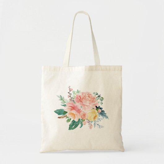 Lovely Peony Bouquet Tote Bag (Voorkant)
