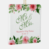 Lovely Personalized Floral Wedding | Versiering Keramisch Ornament (Rechts)