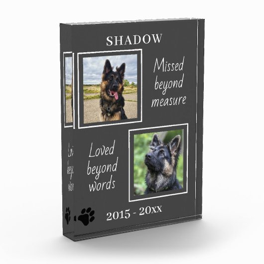 Lovely Pet Memorial Gemist voorbij maatregel Fotoblokken (Links)