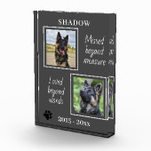 Lovely Pet Memorial Gemist voorbij maatregel Fotoblokken (Rechts)