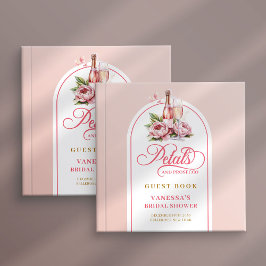 Lovely petals and prosecco blush gold Shower Gastenboek