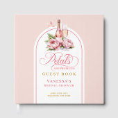 Lovely petals and prosecco blush gold Shower Gastenboek (Voorkant)