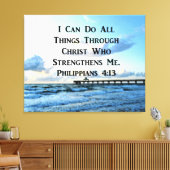 LOVELY PHILIPPIANS 4:13 BIBLE VERSE CANVAS AFDRUK (Insitu (Woonkamer))