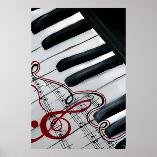 Lovely Piano Poster (Voorkant)