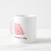 Lovely Pigs Couple Valentijn | Koffie-Mok Koffiemok (Voorkant links)
