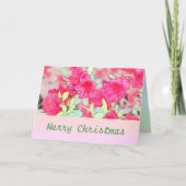 Lovely pink azalea flowers folidays Christmas Feestdagen Kaart (Voorkant)