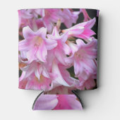 Lovely Pink Belladonna Amaryllis Lilies Blikjeskoeler (Voorkant)