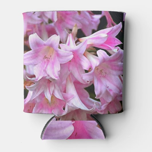 Lovely Pink Belladonna Amaryllis Lilies Blikjeskoeler (Voorkant)
