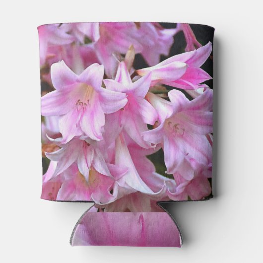 Lovely Pink Belladonna Amaryllis Lilies Blikjeskoeler (Achterkant)