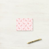 Lovely Pink Flamingo Parade Post-it® Notes (Op bureau)