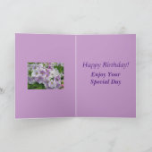 Lovely Pink Floral Birthday Card for Sis Kaart (Binnen)