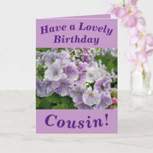 Lovely Pink Floral Birthday Card voor neef Kaart
