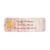 Lovely Pink Floral Etiket (Voorkant)