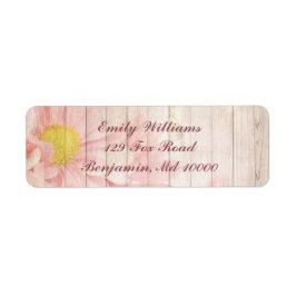 Lovely Pink Floral Etiket