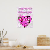 LOVELY PINK FLORAL JEREMIAH 29:11 PLANNEN VOOR HOO POSTER (Keuken)