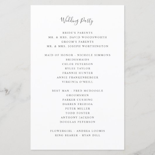 Lovely Pink green flower bruiloft (Achterkant)