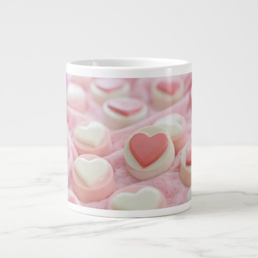 lovely pink  grote koffiekop (Voorkant)