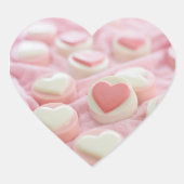 lovely pink  hart sticker (Voorkant)