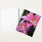 Lovely Pink Lily Blooms Floral Planner (Display)