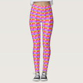 Lovely Pink Moon Weekend thuislounge vaag Leggings (Voorkant)