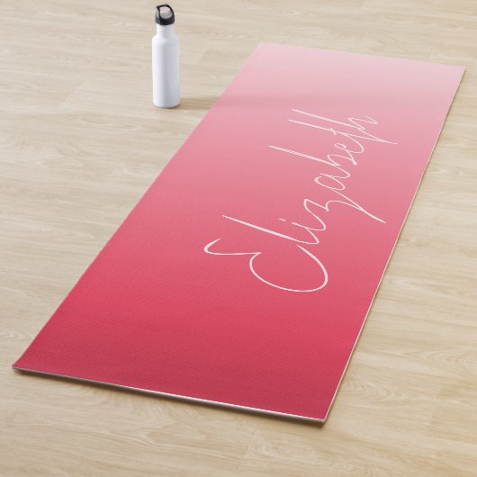 Lovely Pink Ombre Yogamat (In situ)