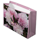 Lovely Pink Peonies Floral Groot Cadeauzakje (Voorkant Gekanteld)