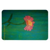 Lovely Pink Zinnia Magneet (Horizontaal)