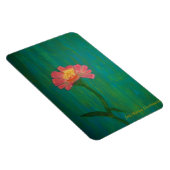 Lovely Pink Zinnia Magneet (Rechterzijde)