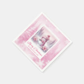 Lovely Pinkmas Winter Forest Kids Party Favor Xmas Servet (Hoek)