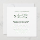 Lovely Poinsettia Wedding Uitnodiging (Achterkant)