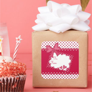 Lovely Polka Dot Gift Label Sticker
