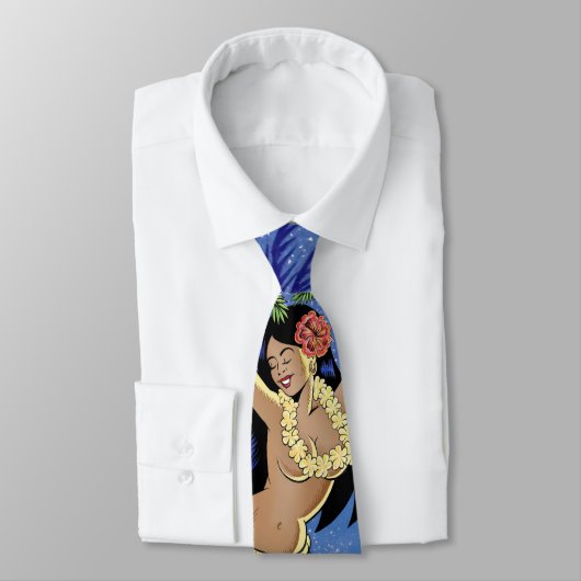 Lovely Polynesiaanse Hula Dancer Stropdas (Gebonden)
