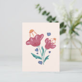 Lovely Psychedelic Flowers Briefkaart (Staand voorkant)