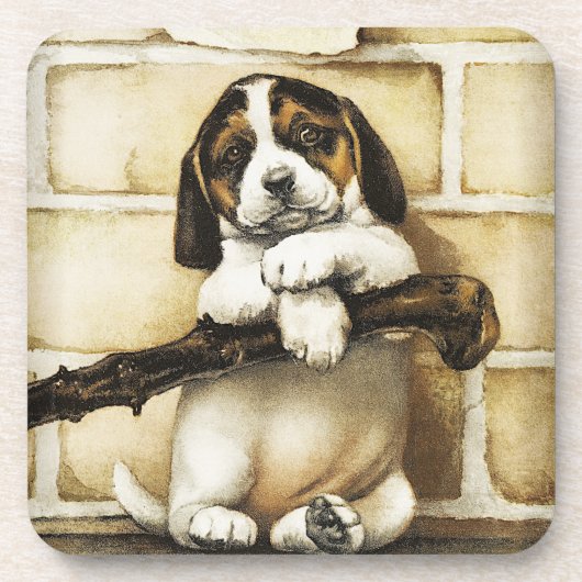 Lovely Puppy Bier Onderzetter (Voorkant)