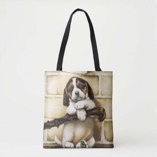 Lovely Puppy Tote Bag (Voorkant)